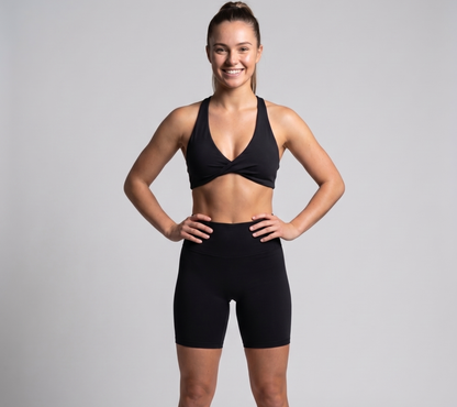 Women’s High-Waist Athletic Biker Shorts – No Front Line Design