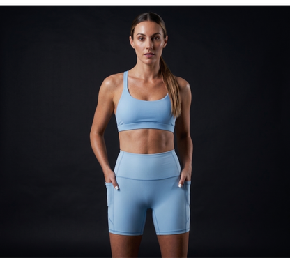Women’s High-Waist Shorts with Pockets