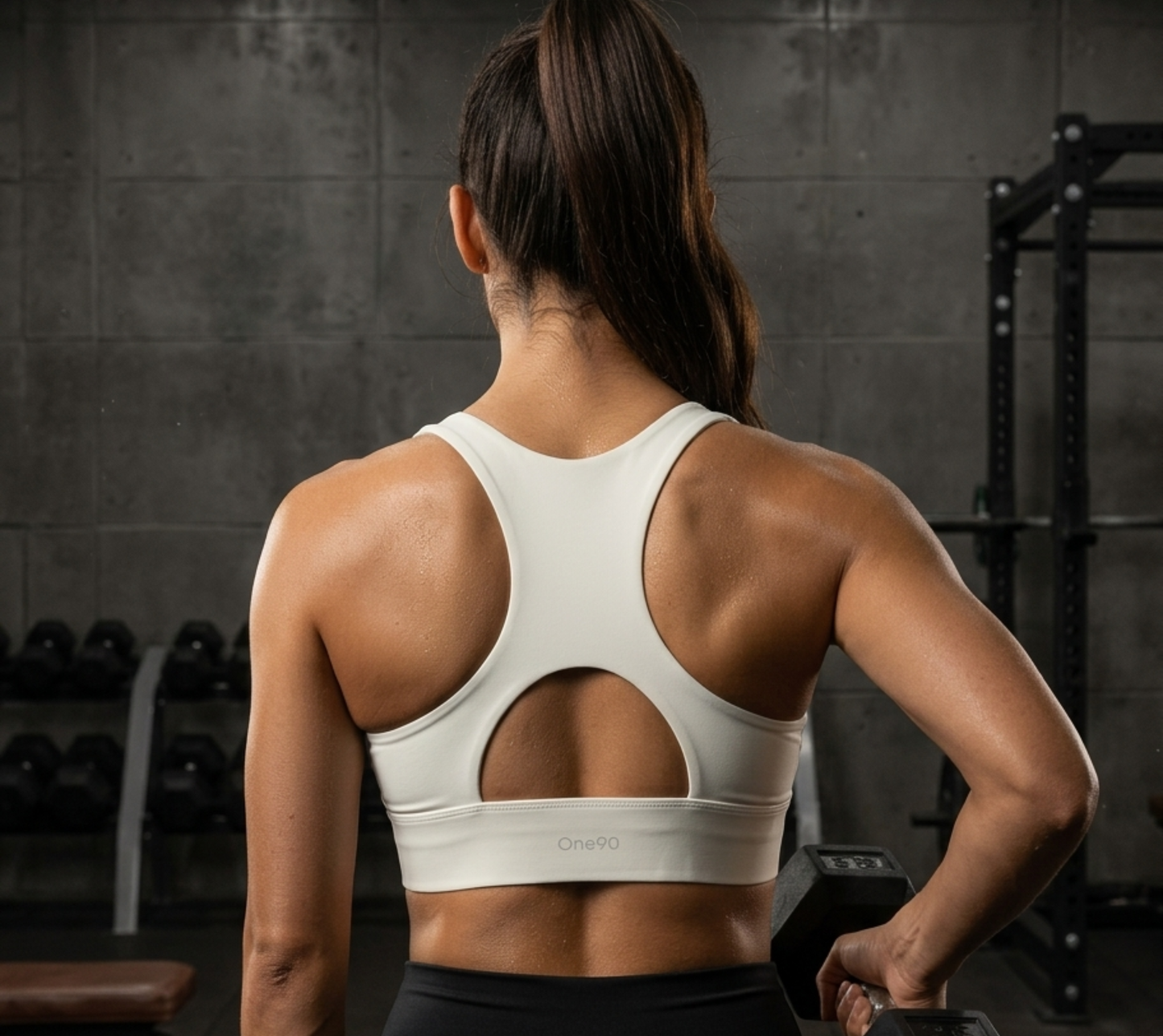 Women’s High-Support Athletic U-Neck Sports Bra
