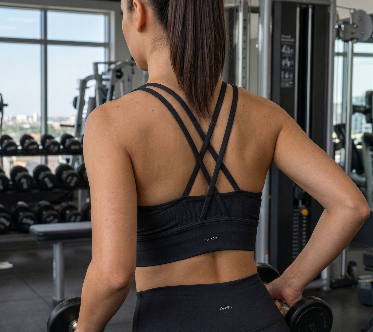 Women's Medium-Support Cross-Strap Sports Bra